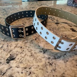 black and white belt set OS